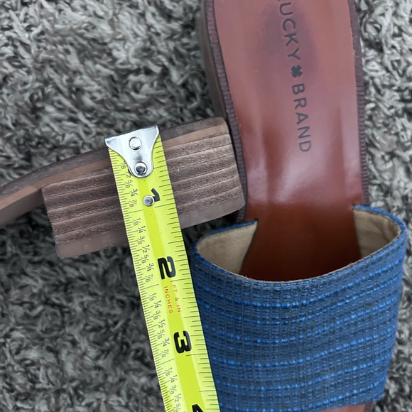 LUCKY BRAND • Blue Jean Look Slide Sandal• 7.5 - Picture 6 of 6